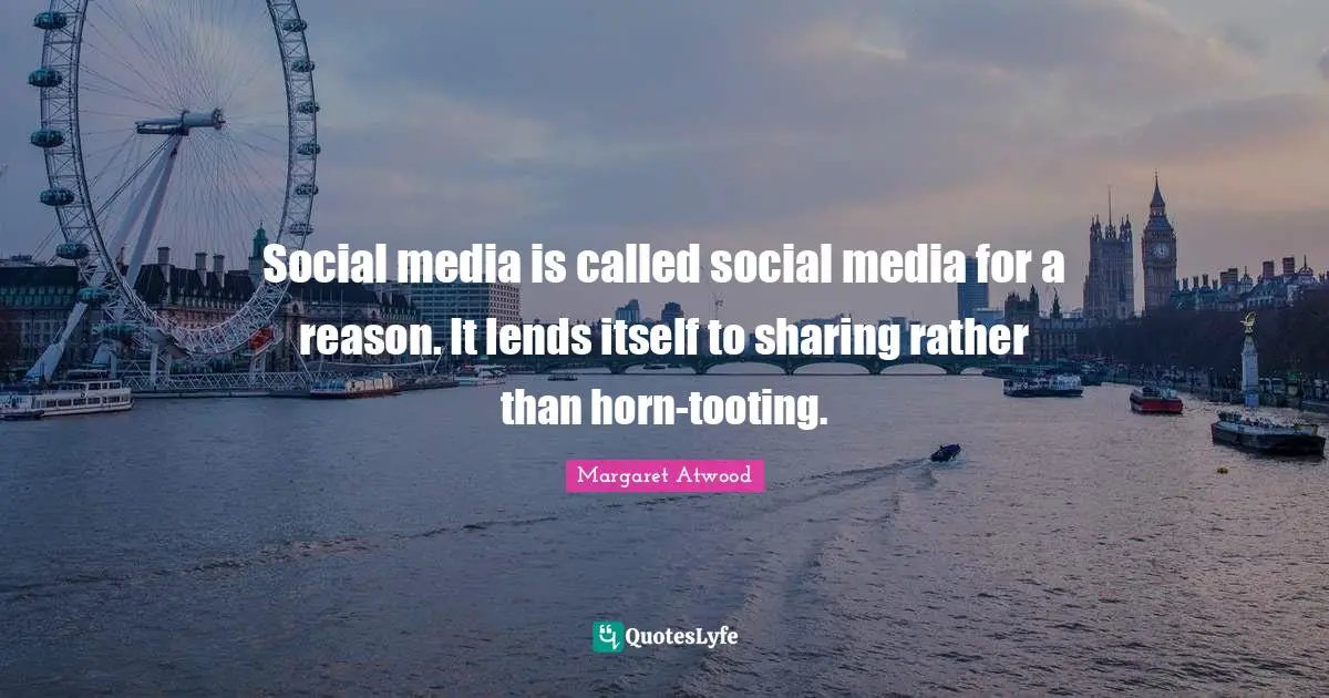 Social media is called social media for a reason. It lends itself to sharing rather than horn-tooting.