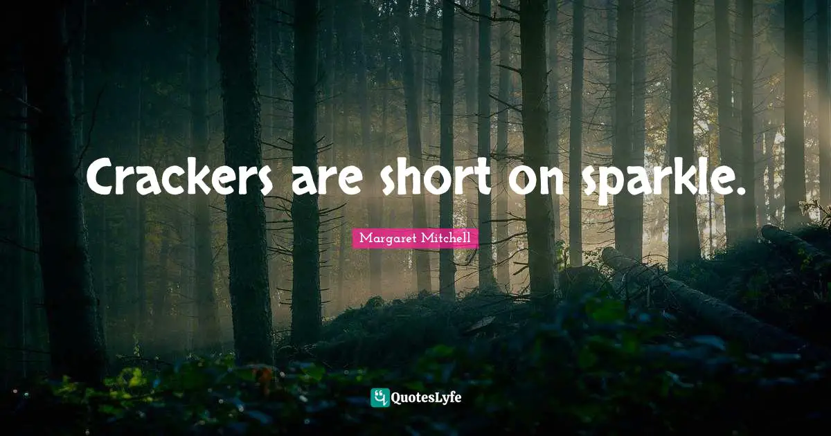 Crackers are short on sparkle.