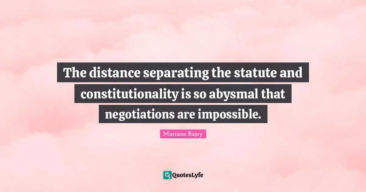 The distance separating the statute and constitutionality is so abysmal that negotiations are impossible.
