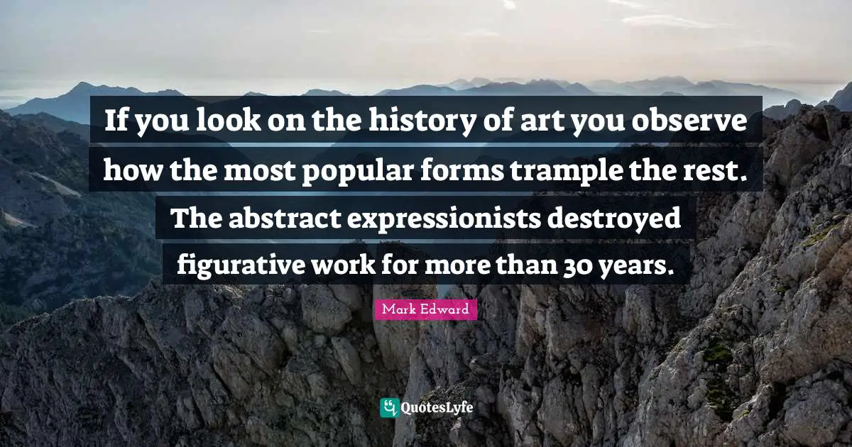 If you look on the history of art you observe how the most popular forms trample the rest. The abstract expressionists destroyed figurative work for more than 30 years.