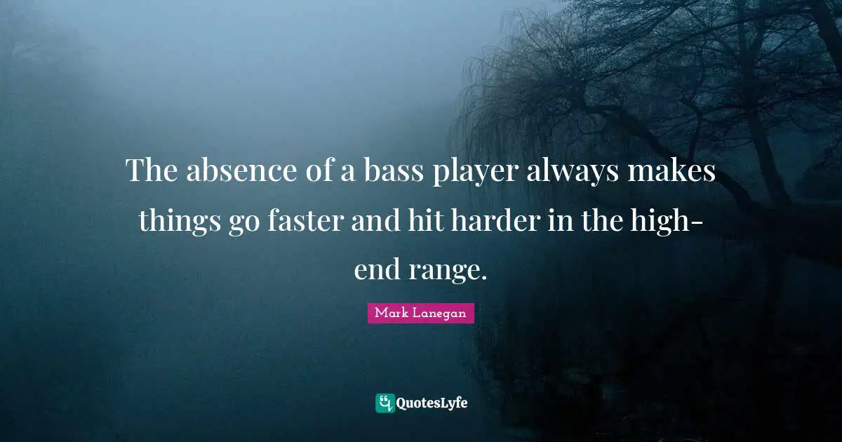 The absence of a bass player always makes things go faster and hit harder in the high-end range.