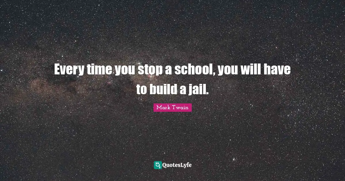 Every time you stop a school, you will have to build a jail.