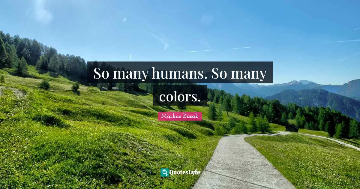 So many humans. So many colors.