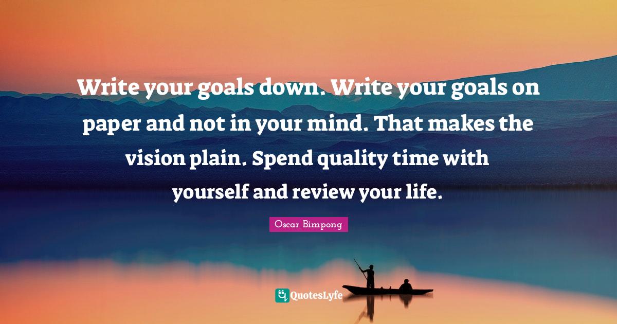 Best Write Your Goals Down Quotes with images to share and download for