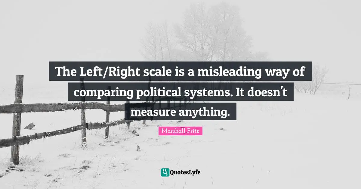 The Left/Right scale is a misleading way of comparing political systems. It doesn't measure anything.