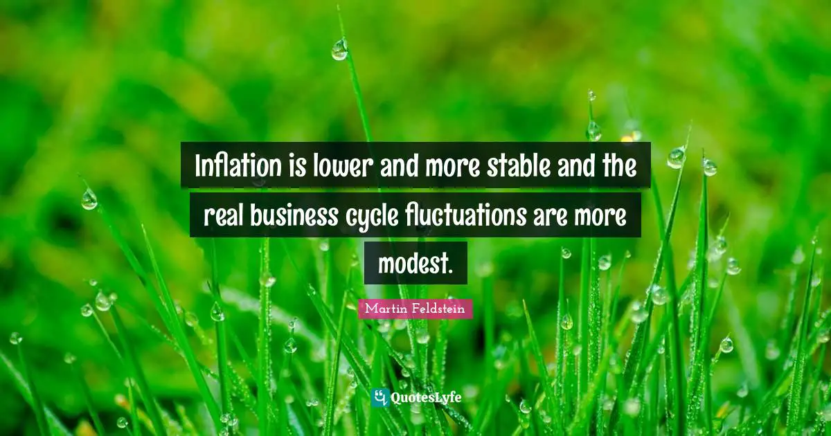 Inflation is lower and more stable and the real business cycle fluctuations are more modest.
