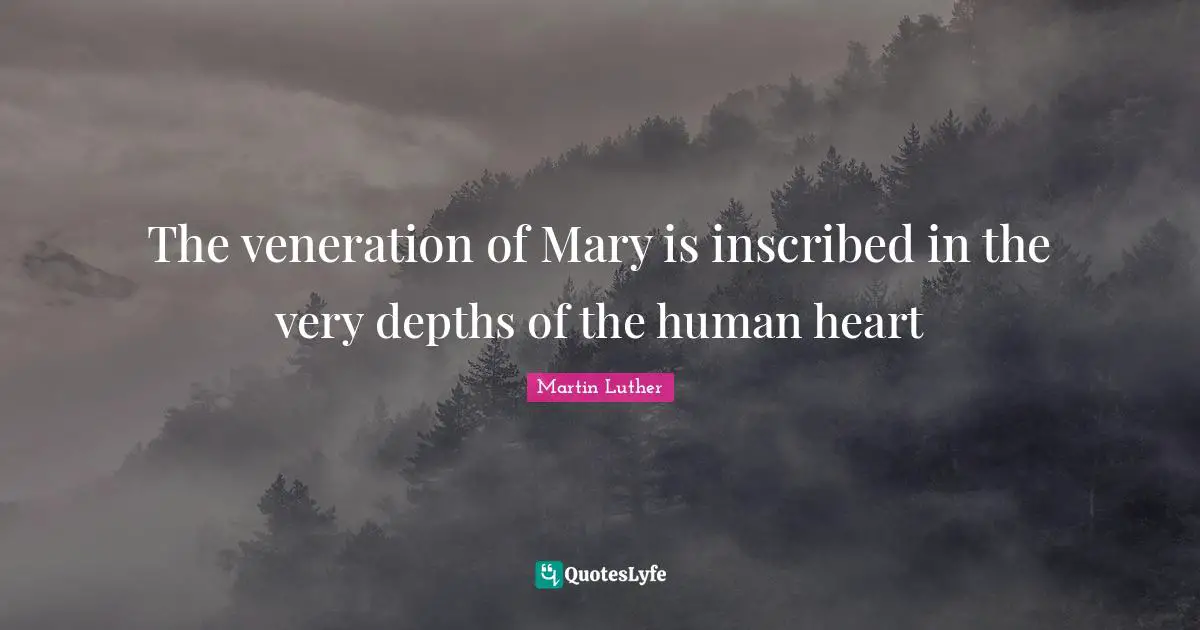 The veneration of Mary is inscribed in the very depths of the human heart