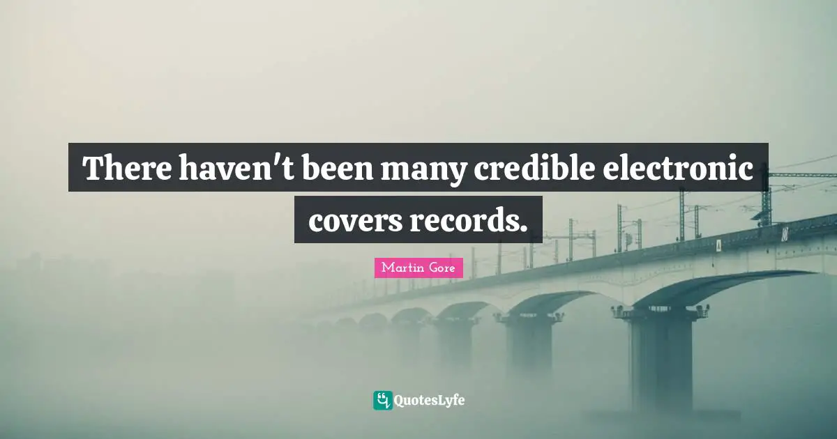 There haven't been many credible electronic covers records.