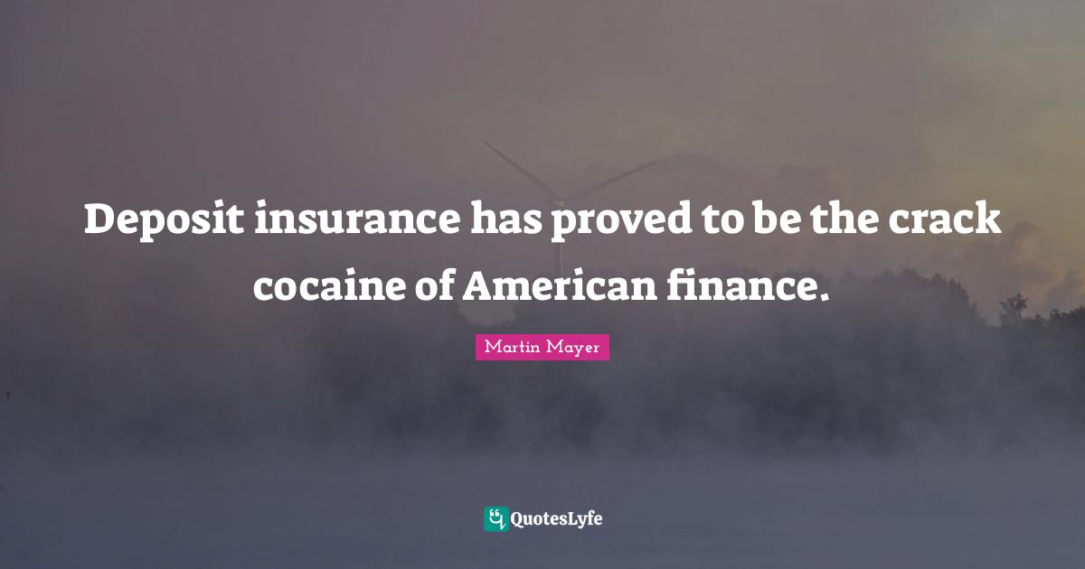 Deposit insurance has proved to be the crack cocaine of American finance.