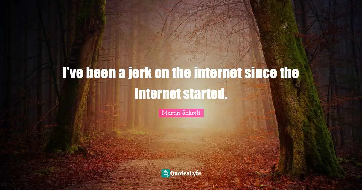 I've been a jerk on the internet since the internet started.