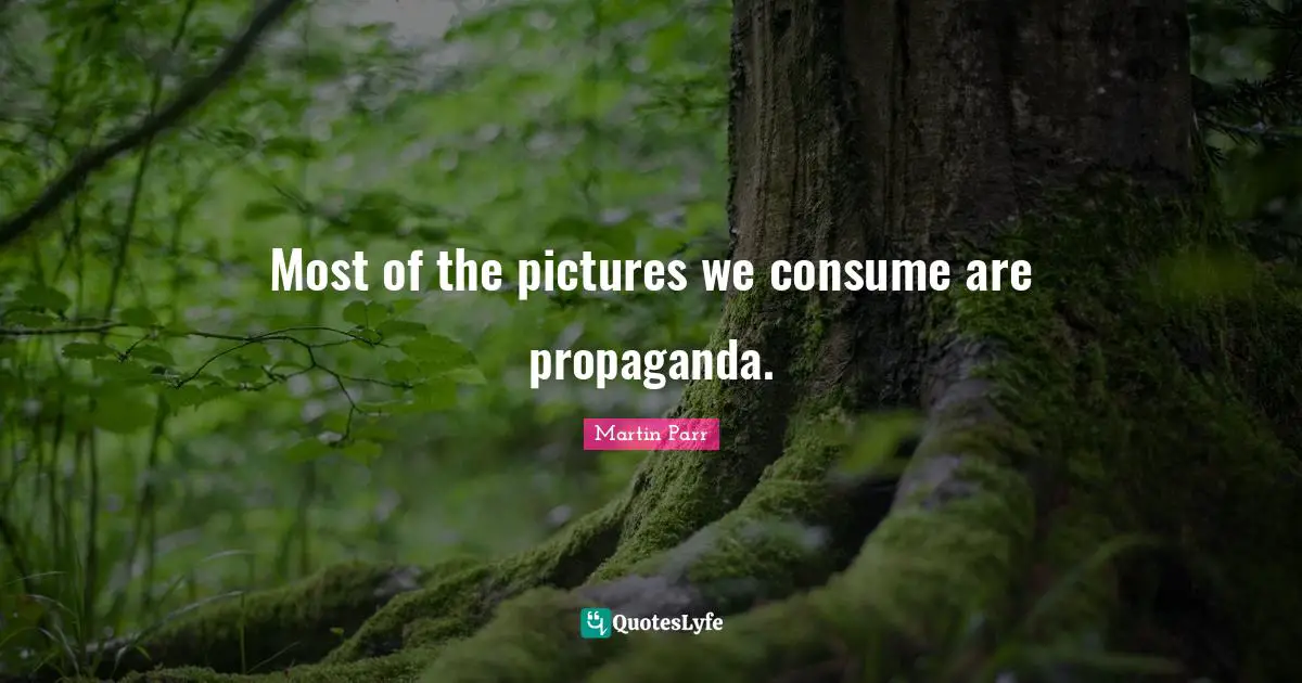Glamorous Quotes: "Most of the pictures we consume are propaganda."