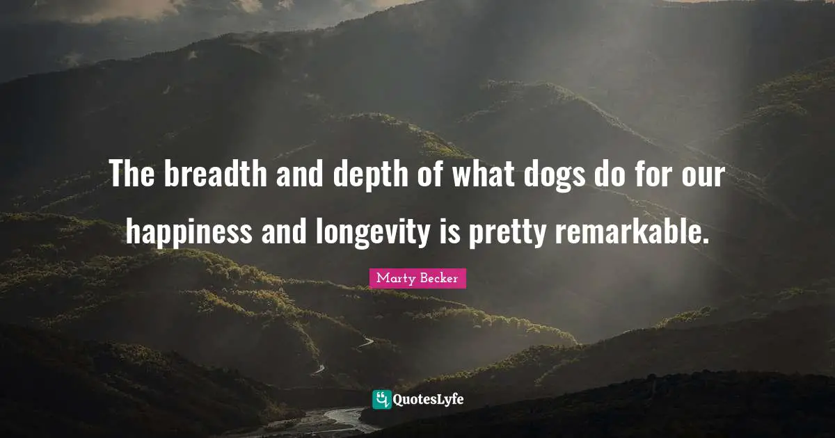 The breadth and depth of what dogs do for our happiness and longevity is pretty remarkable.