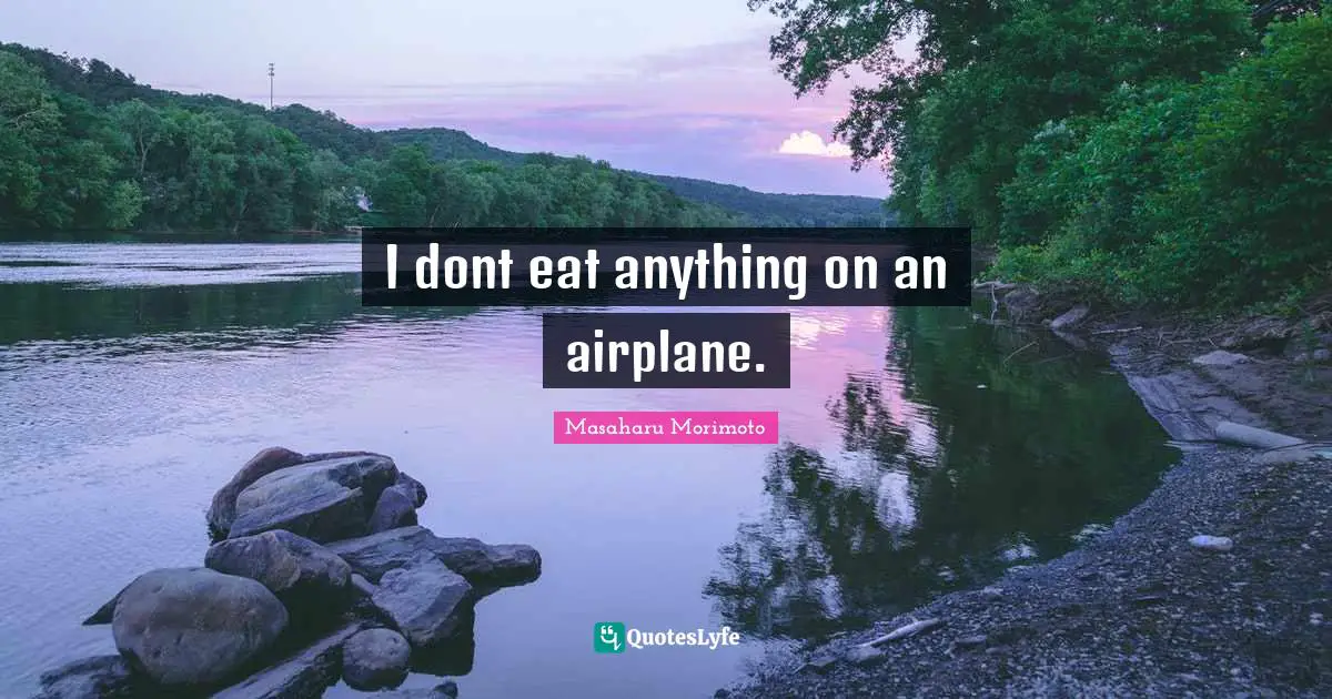 I dont eat anything on an airplane.
