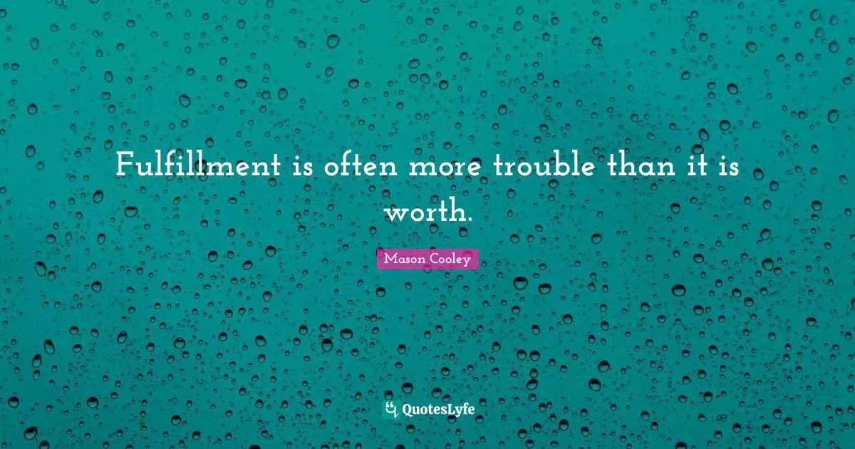 Fulfillment is often more trouble than it is worth.