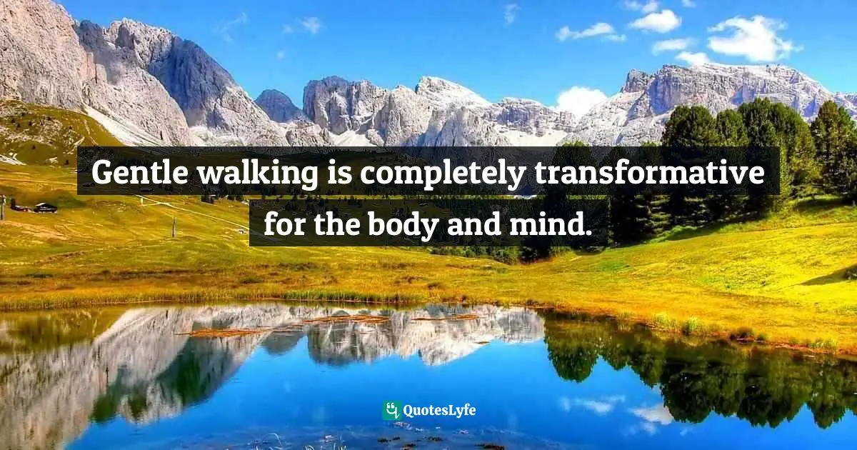 Gentle walking is completely transformative for the body and mind.