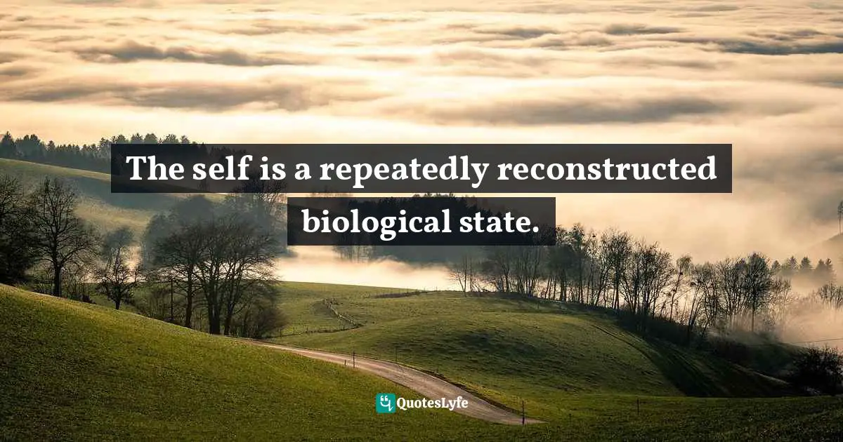 The self is a repeatedly reconstructed biological state.