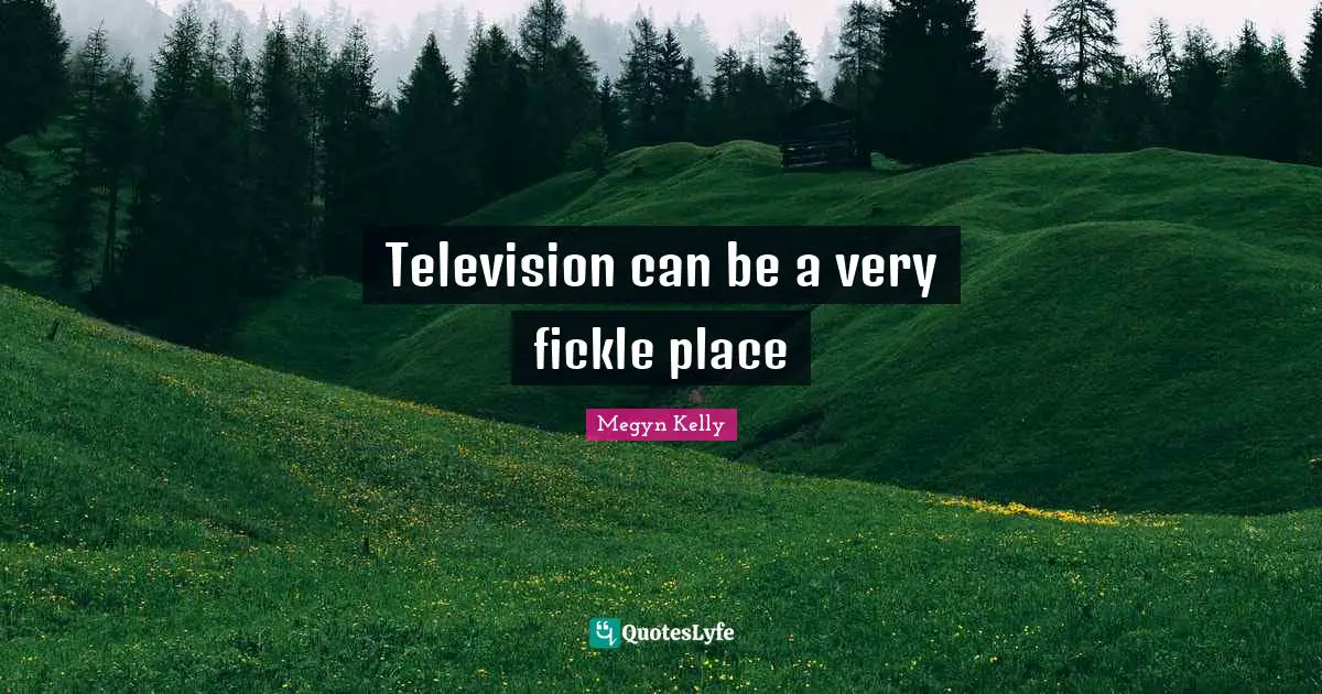 Television can be a very fickle place