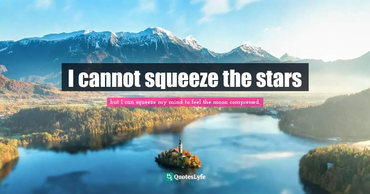 I cannot squeeze the stars