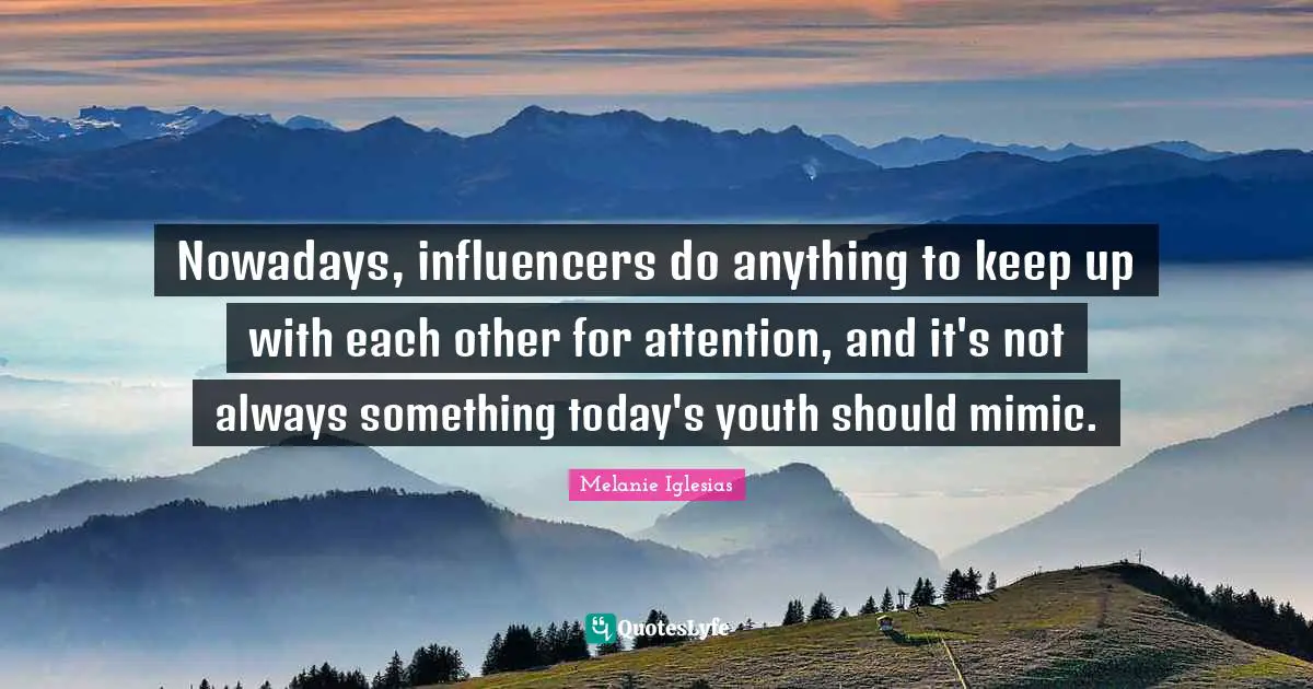 Nowadays, influencers do anything to keep up with each other for attention, and it's not always something today's youth should mimic.