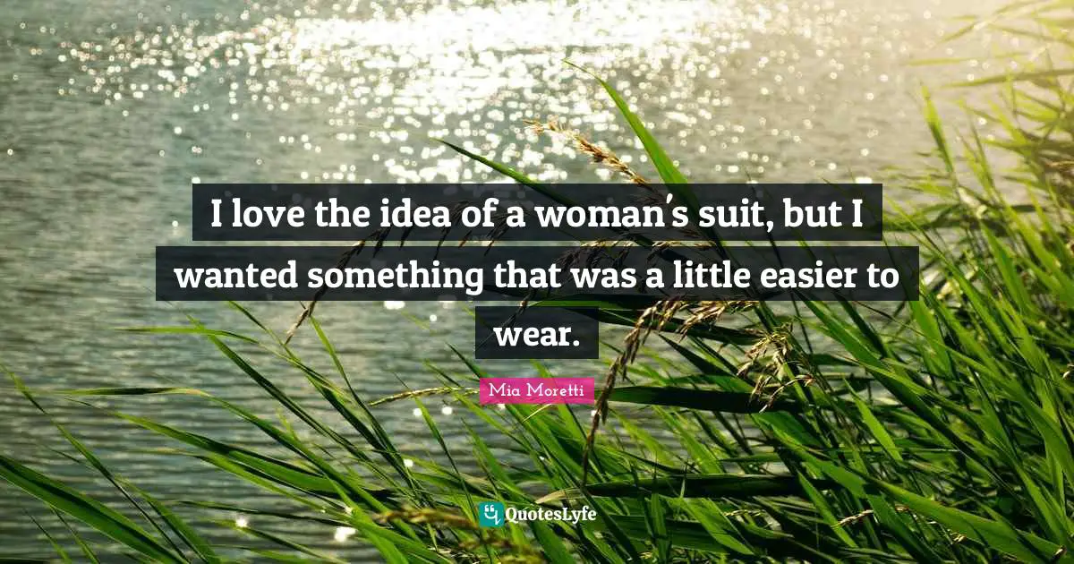 I love the idea of a woman's suit, but I wanted something that was a little easier to wear.