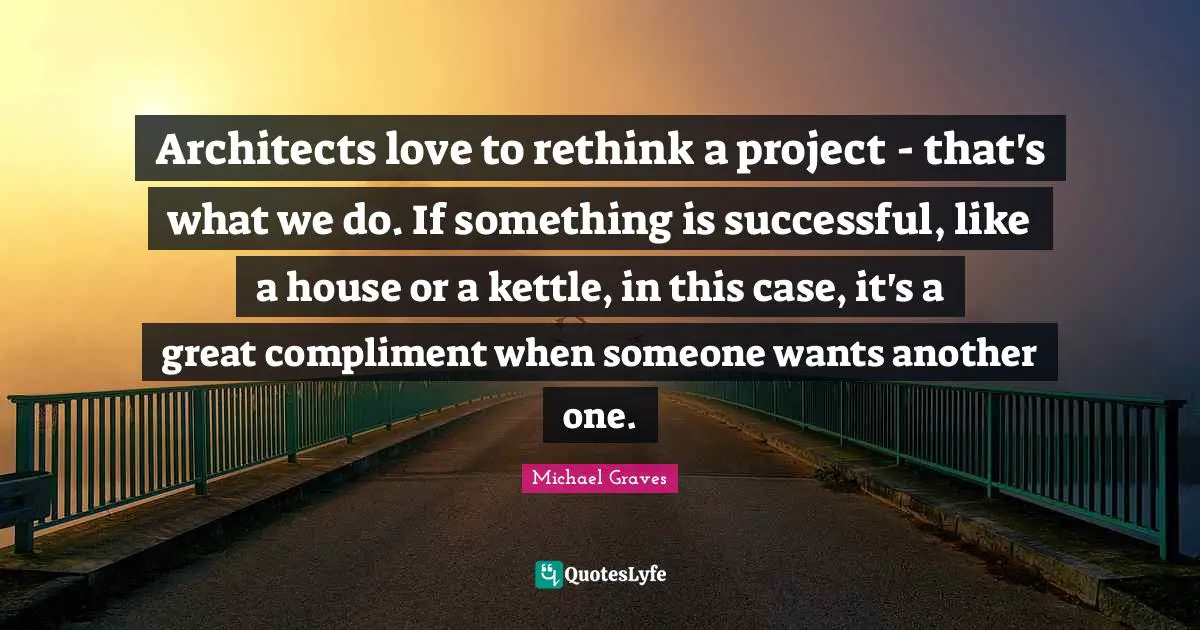 Architects love to rethink a project - that's what we do. If something is successful, like a house or a kettle, in this case, it's a great compliment when someone wants another one.