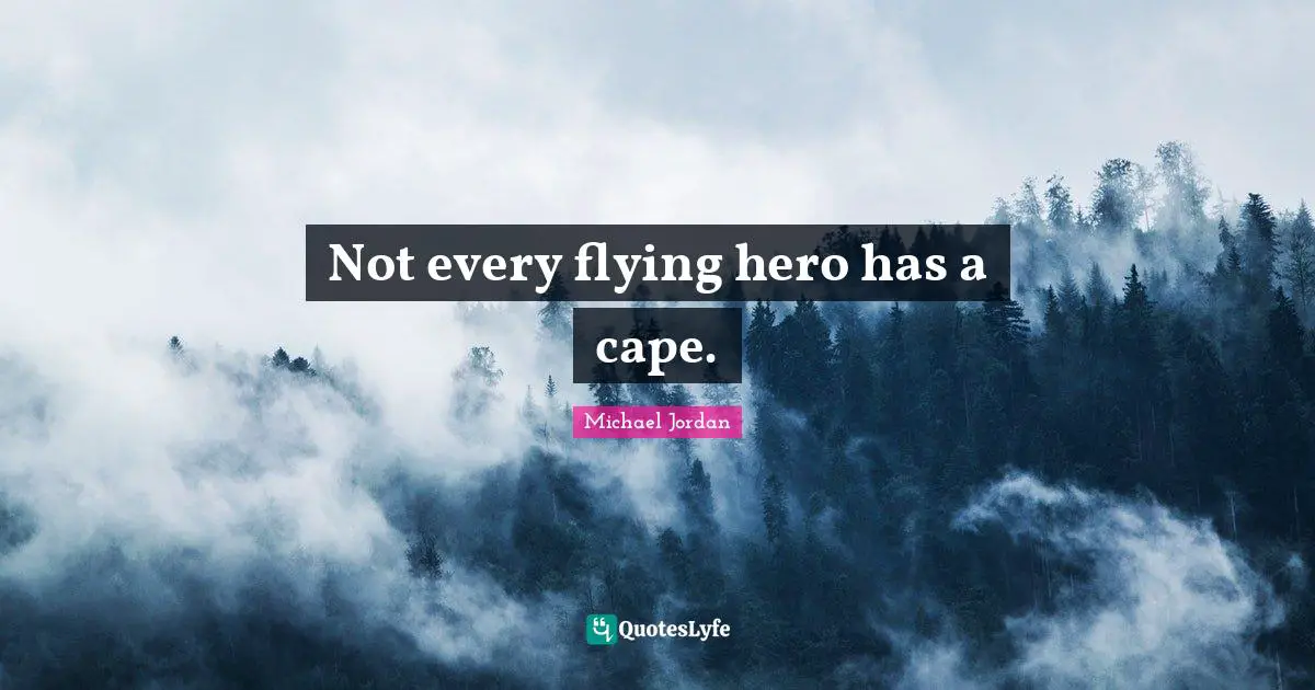 Not every flying hero has a cape.