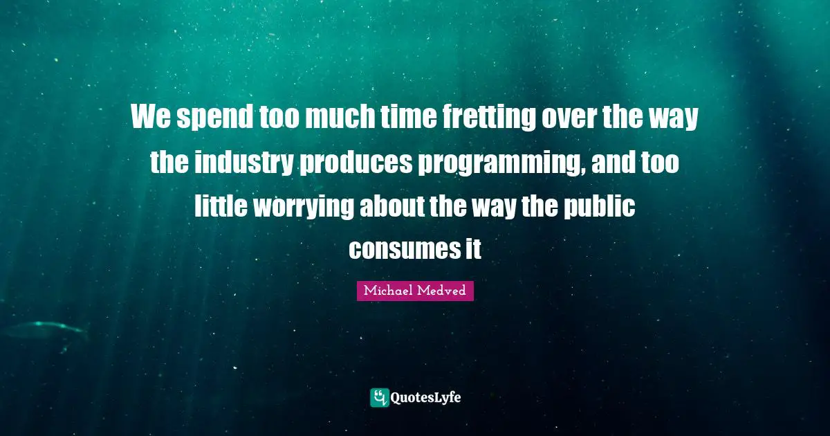 We spend too much time fretting over the way the industry produces programming, and too little worrying about the way the public consumes it