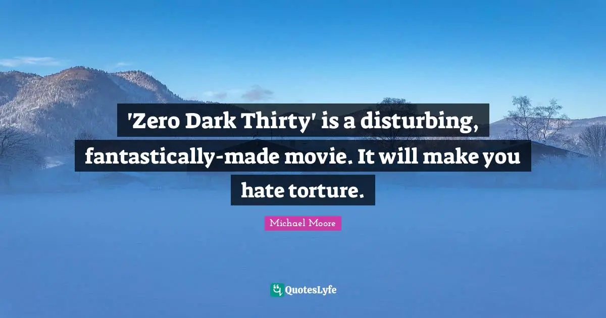 'Zero Dark Thirty' is a disturbing, fantastically-made movie. It will make you hate torture.
