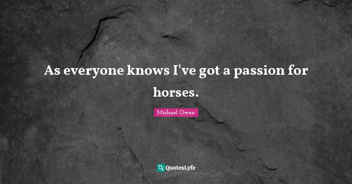 As everyone knows I've got a passion for horses.
