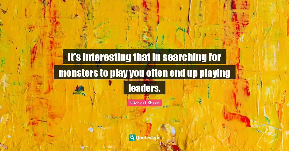 It's interesting that in searching for monsters to play you often end up playing leaders.