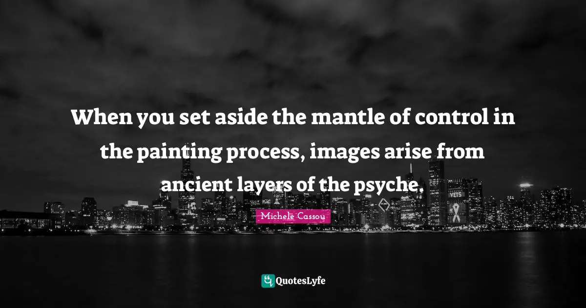 When you set aside the mantle of control in the painting process, images arise from ancient layers of the psyche.