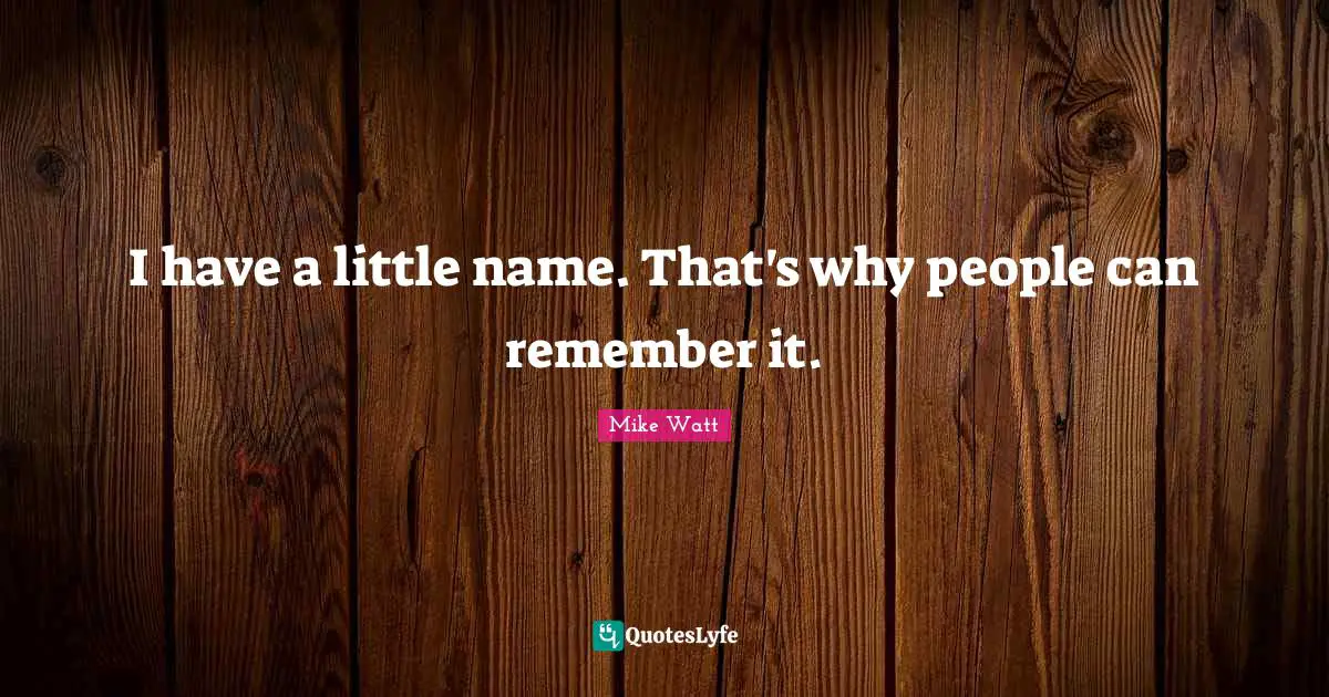 J. J. Watt Quotes: "I have a little name. That's why people can remember it."