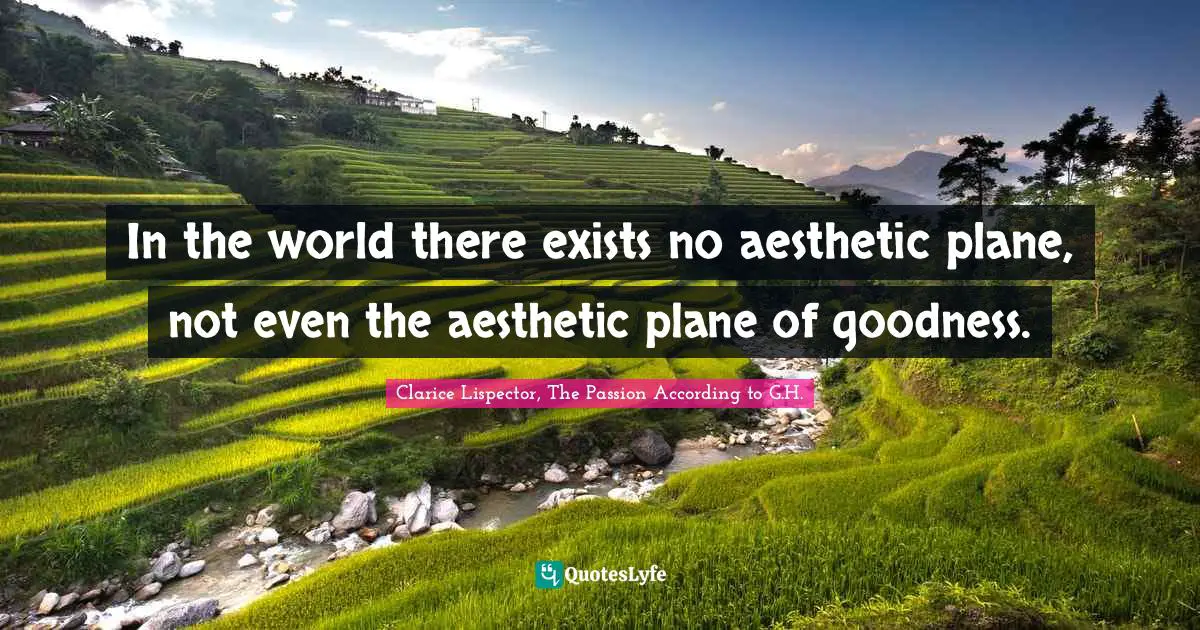 Aesthetics Quotes: "In the world there exists no aesthetic plane, not even the aesthetic plane of goodness."