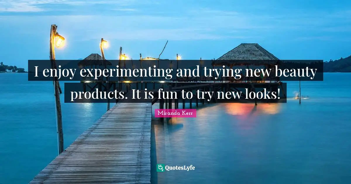 I enjoy experimenting and trying new beauty products. It is fun to try new looks!