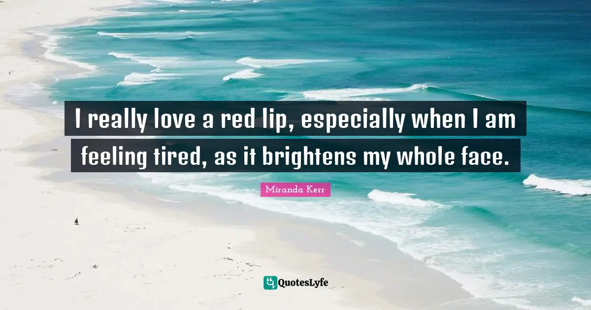 I really love a red lip, especially when I am feeling tired, as it brightens my whole face.