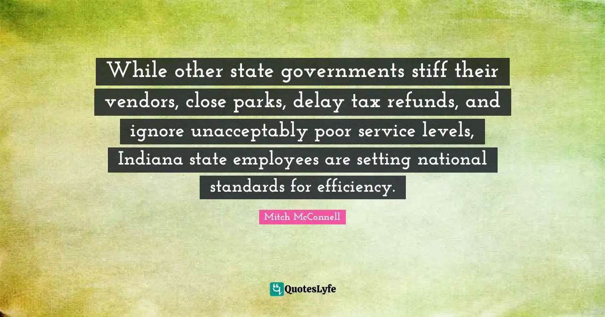 While other state governments stiff their vendors, close parks, delay tax refunds, and ignore unacceptably poor service levels, Indiana state employees are setting national standards for efficiency.