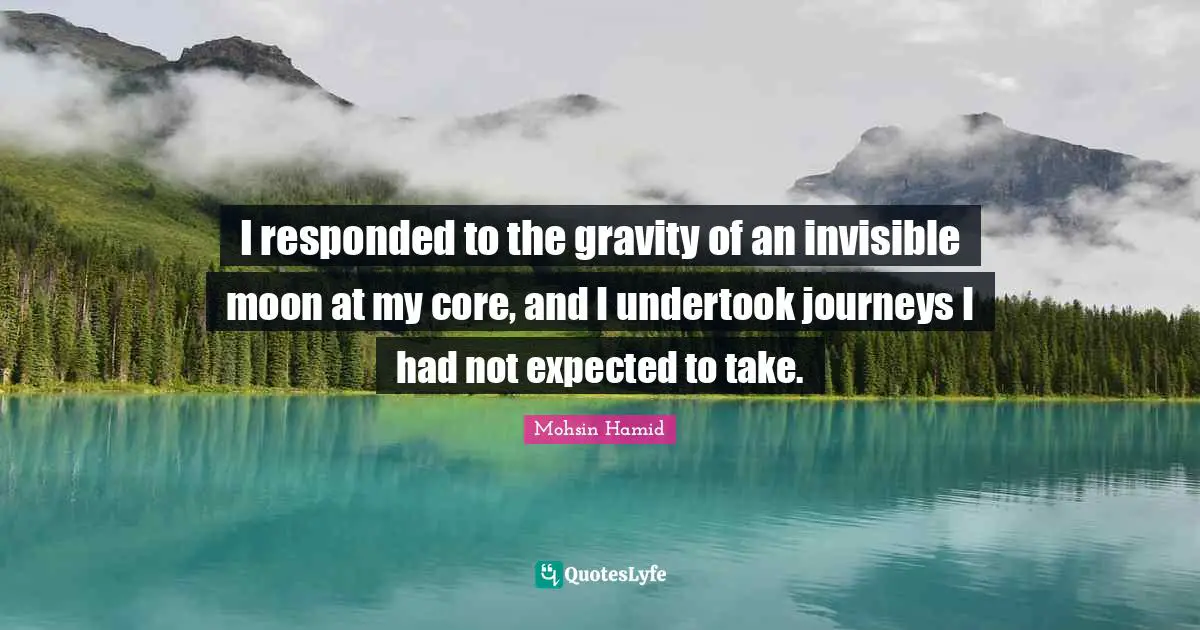 I responded to the gravity of an invisible moon at my core, and I undertook journeys I had not expected to take.