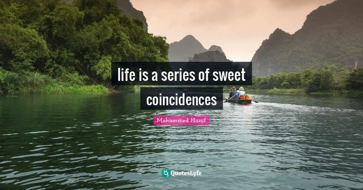 life is a series of sweet coincidences