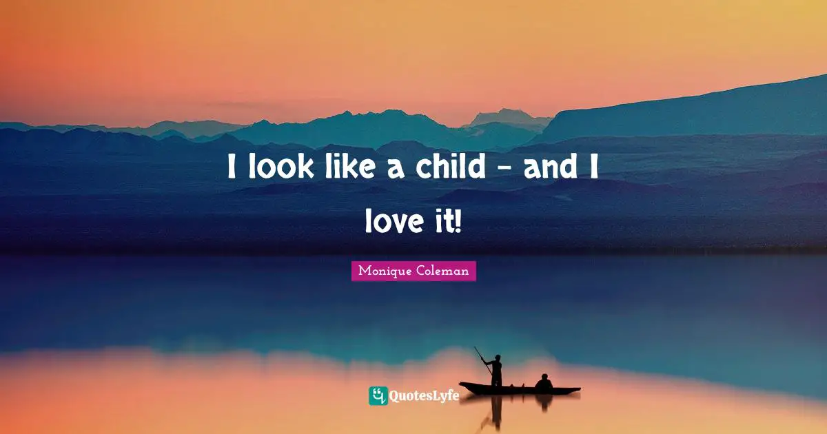 I look like a child - and I love it!