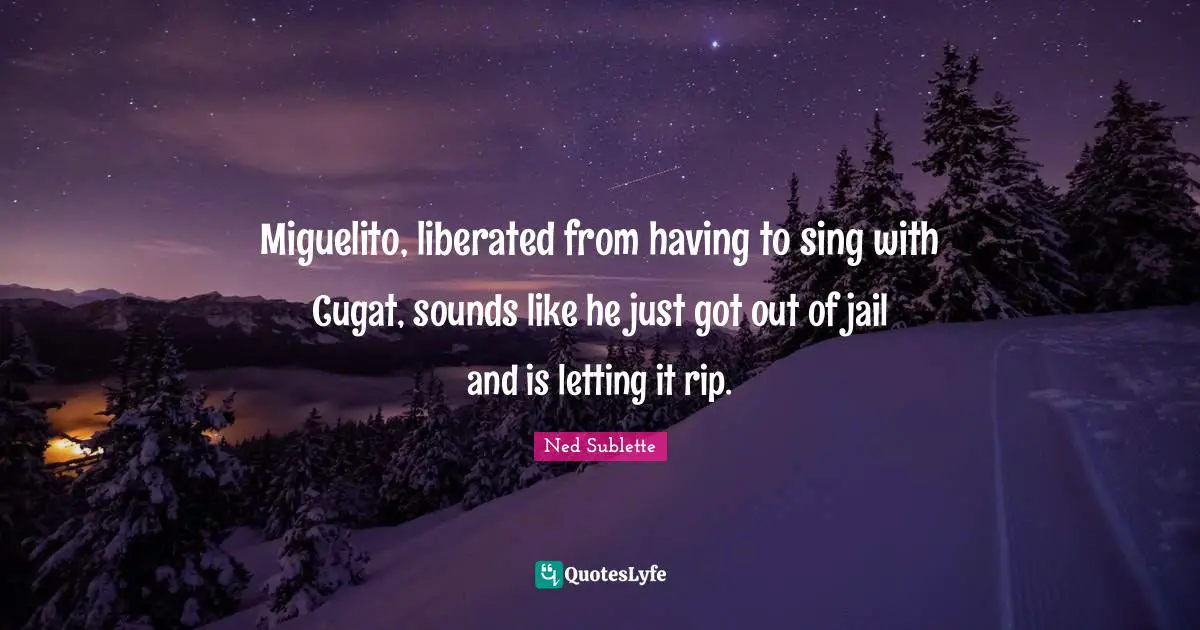 Miguelito, liberated from having to sing with Cugat, sounds like he just got out of jail and is letting it rip.