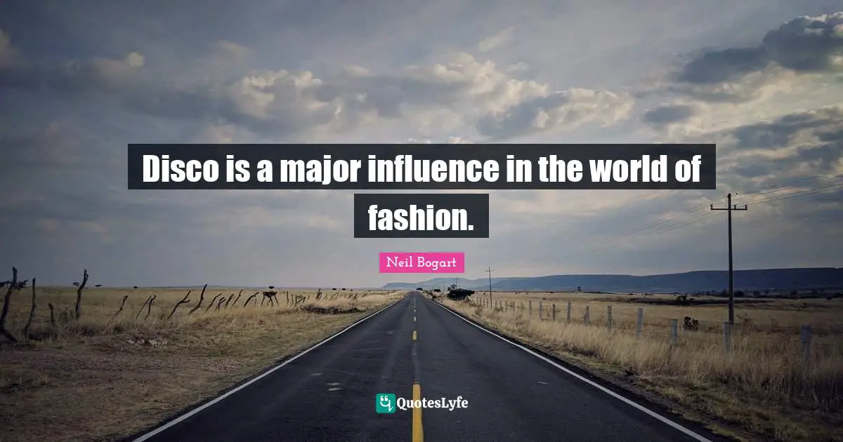 Disco is a major influence in the world of fashion.
