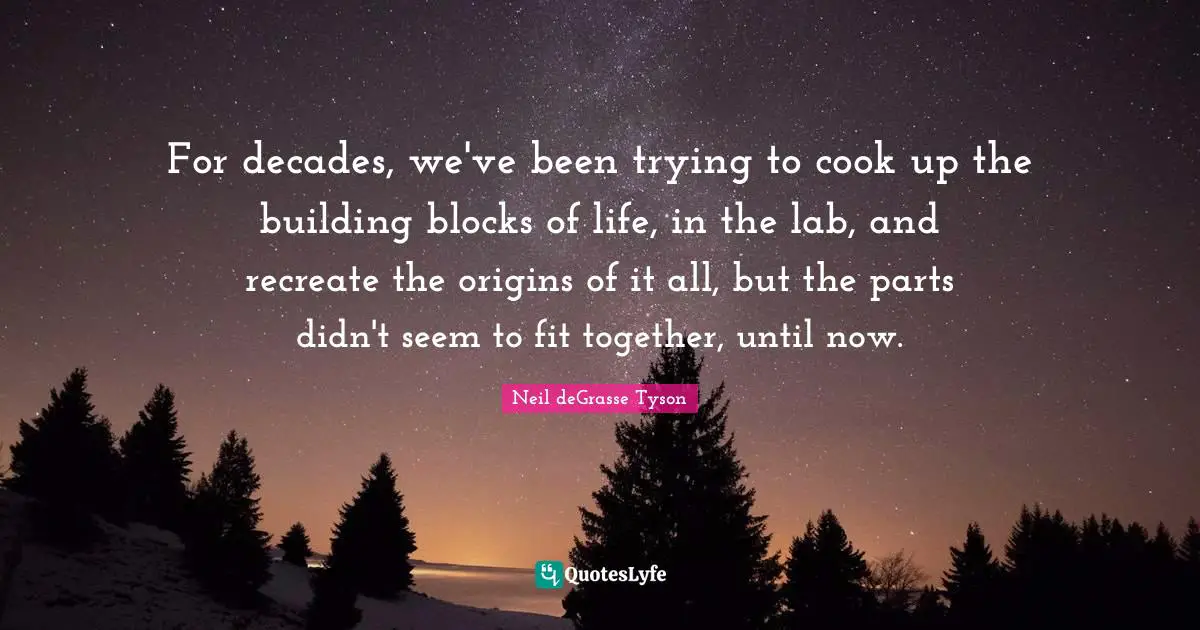 For decades, we've been trying to cook up the building blocks of life, in the lab, and recreate the origins of it all, but the parts didn't seem to fit together, until now.