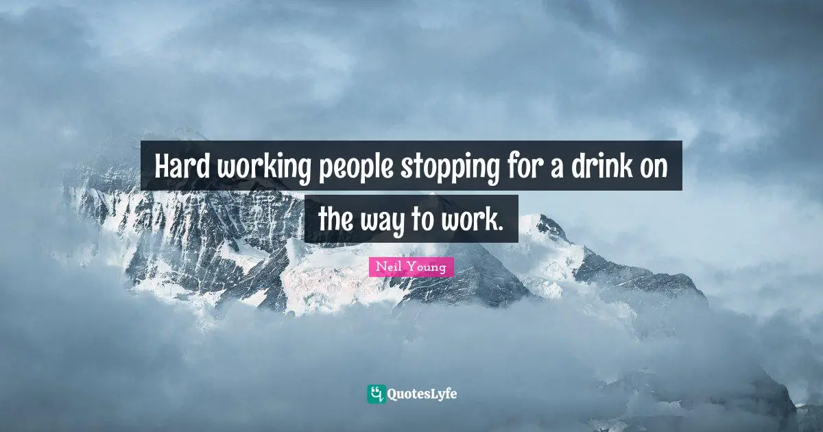 Hard working people stopping for a drink on the way to work.