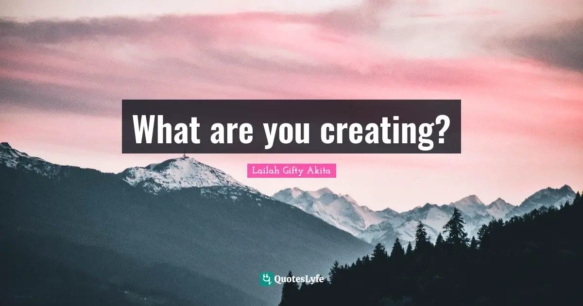 What are you creating?