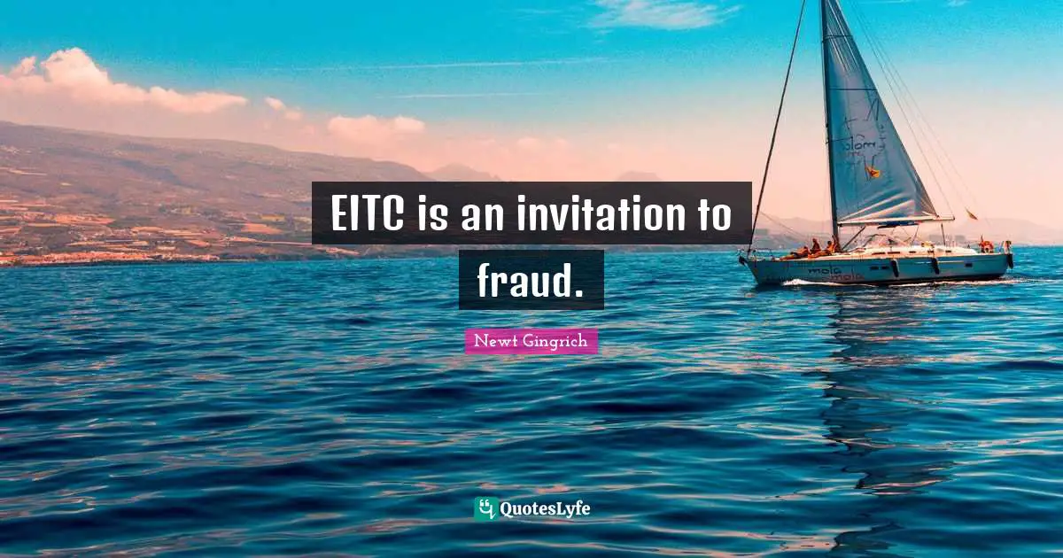 EITC is an invitation to fraud.