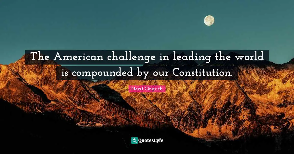 The American challenge in leading the world is compounded by our Constitution.