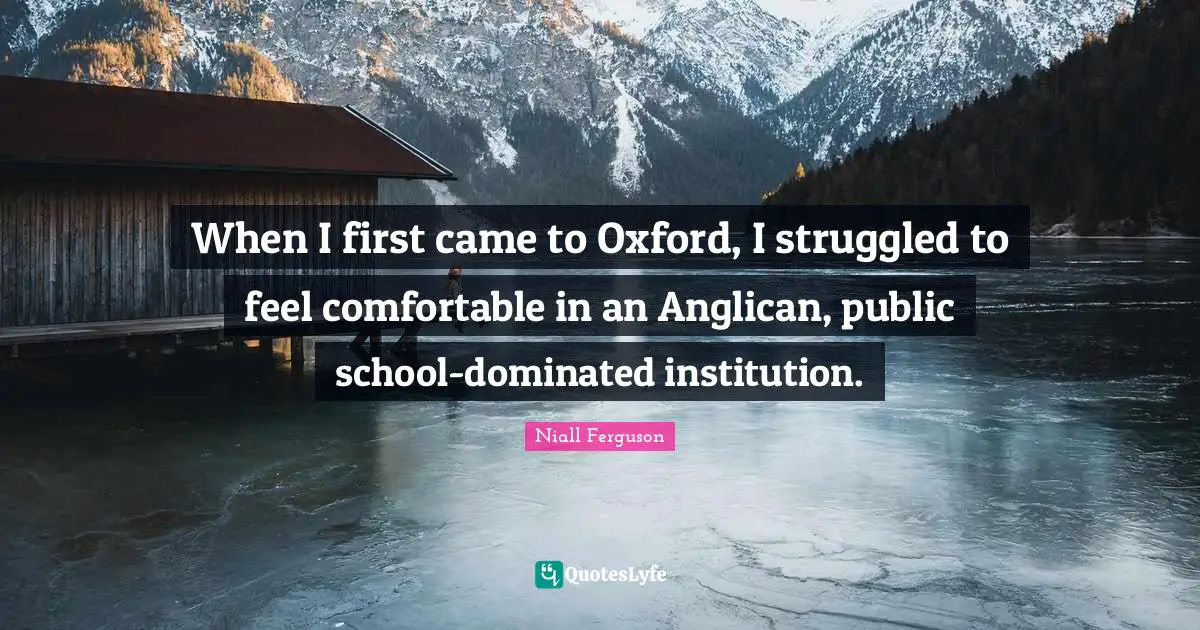 When I first came to Oxford, I struggled to feel comfortable in an Anglican, public school-dominated institution.