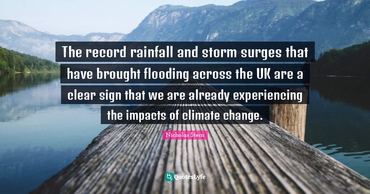 The record rainfall and storm surges that have brought flooding across
