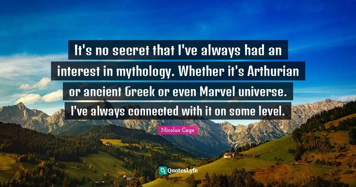 It's no secret that I've always had an interest in mythology. Whether it's Arthurian or ancient Greek or even Marvel universe. I've always connected with it on some level.