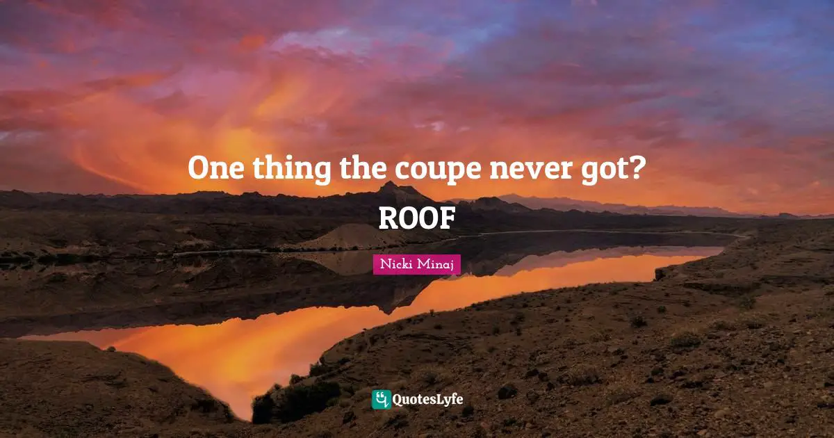 One thing the coupe never got? ROOF